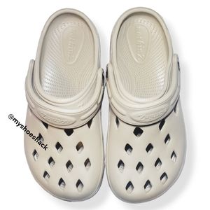 #691 New Nothinz Women's Creamy Tan Clogs Sandals Water Shoes 5 5L Shoes
